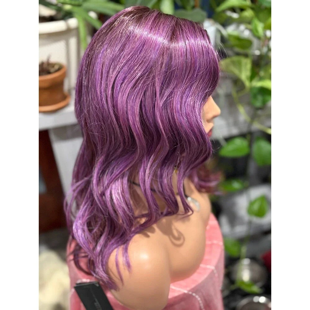 Belle tress “Maxwella 18” wig in color Purple Rain New